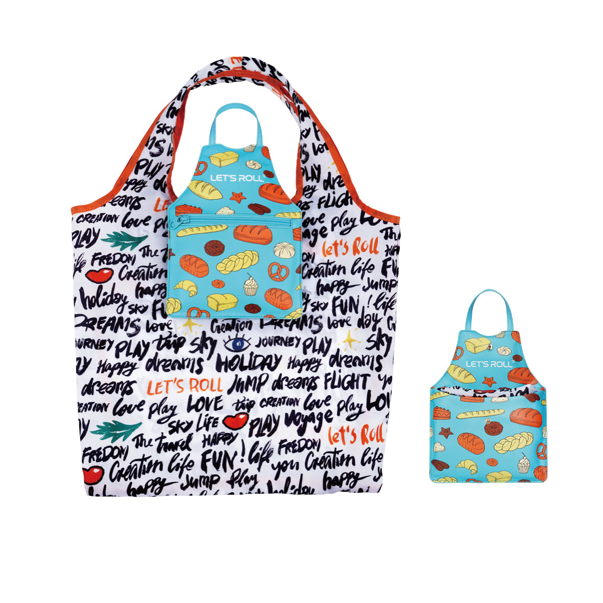 Foldable Apron Shopping Bag