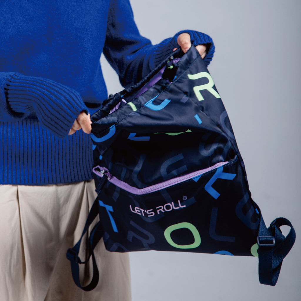 Monogram Drawstring Backpack