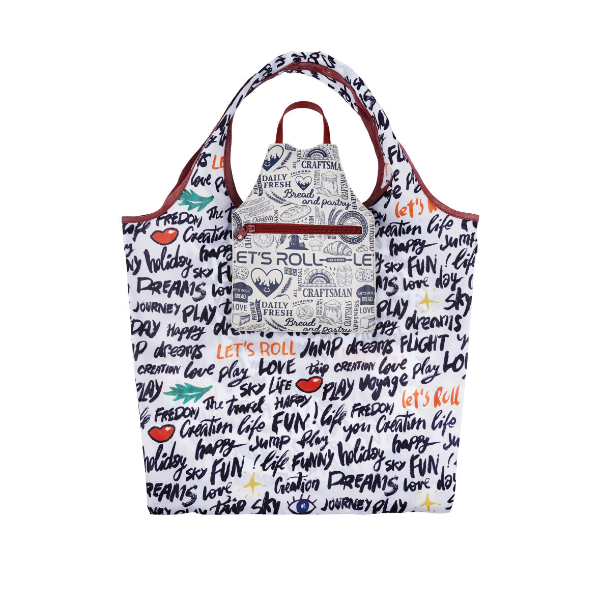 Foldable Apron Shopping Bag