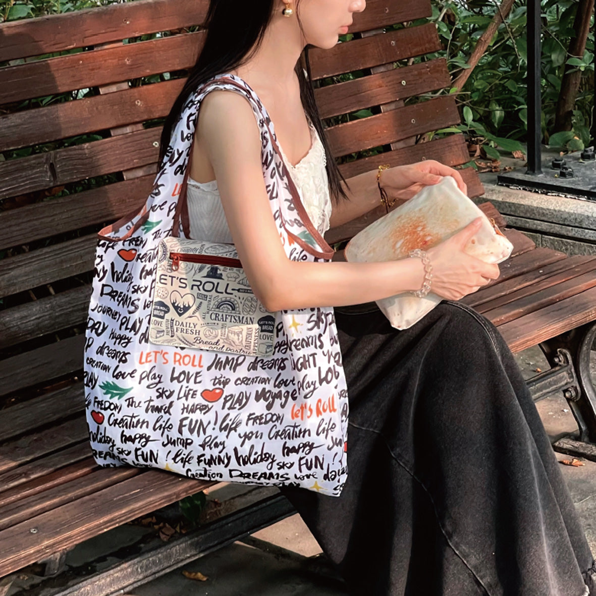Foldable Apron Shopping Bag
