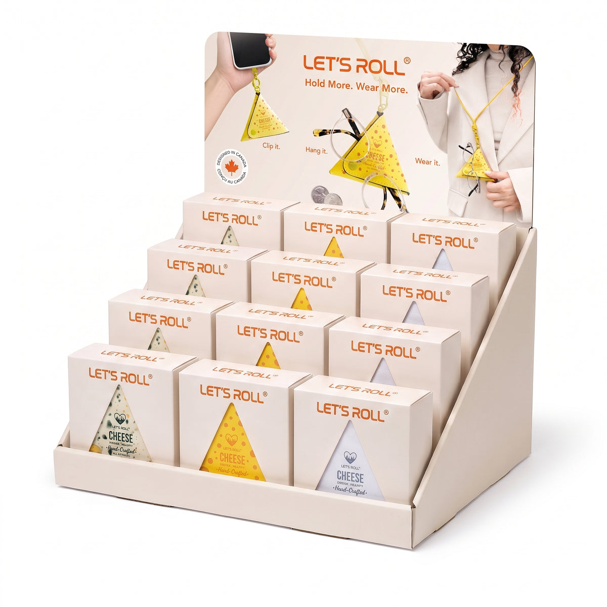 Cheese Glasses Holder Display (12pcs)