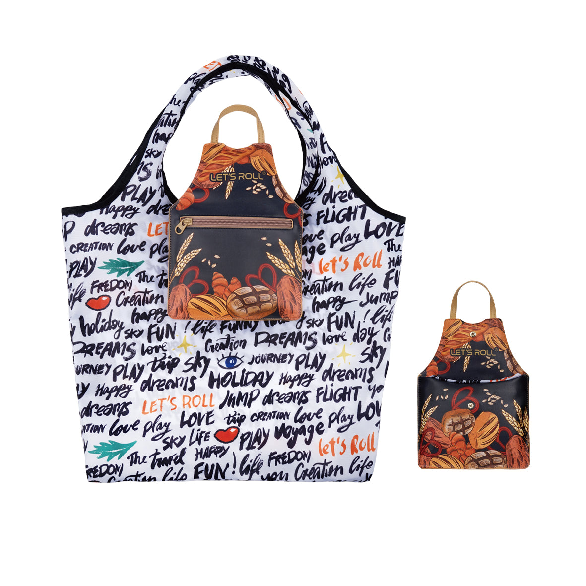 Foldable Apron Shopping Bag