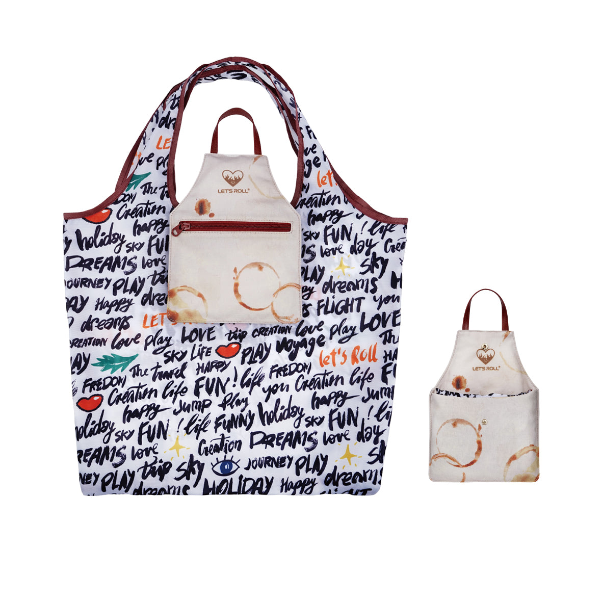 Foldable Apron Shopping Bag